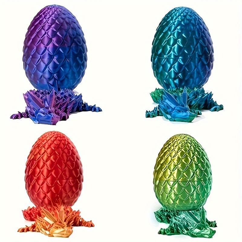 

1pc, 3d Printed Dragon Eggs, Fully Hinged Dragon Crystal Dragon Eggs, 3d Printed Dragon Egg Gemstones, Crystal Dragon Ornaments, Hand Gifts, Dragon Egg Sets, Colorful Decorative Creative Trends