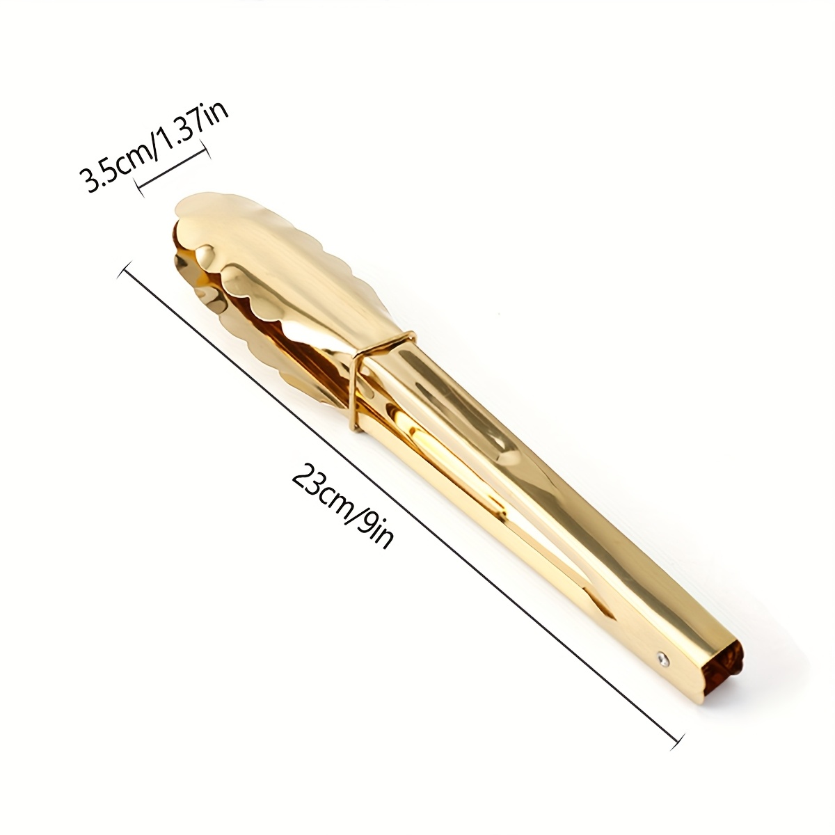 TEMU 1pc/3pcs Cooking Tongs, Kitchen Tongs, High Heat Resistant Locking Tongs, Heavy Duty, , Elegant Gold Plated Stainless Steel Serving Tongs -