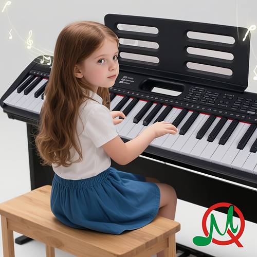 MQ All-Ages Electronic Keyboard Set MQ6150/MQ6191/MQ6192, 61-Key Piano Feel with 60 Demo Songs + 200 Tones + 200 , Supports Chord/Drum/Split/Recording, Music Stand & Microphone, USB-Powered. Kids Education, Office Relax, and Professional Creation – A Versatile Instrument for Beginners to Advanced Players & Family Interaction