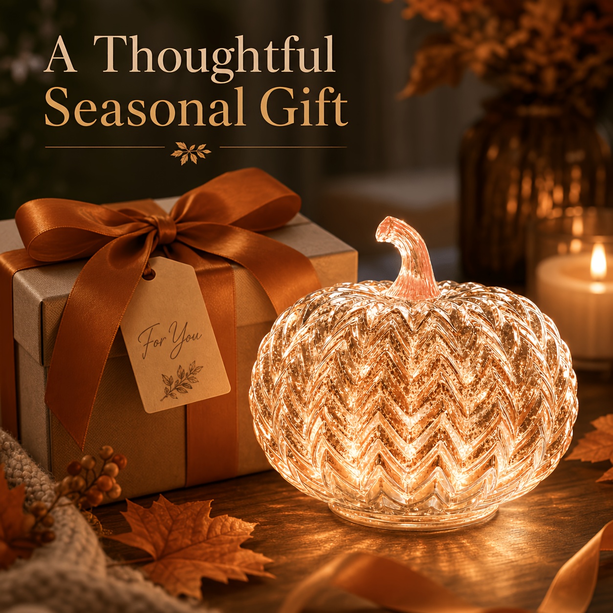 TEMU Decorative Pumpkin Lights Made Of Mercury Glass With A Timer, Perfect For Table Centerpieces And Ideal For Halloween, Autumn Decorations,