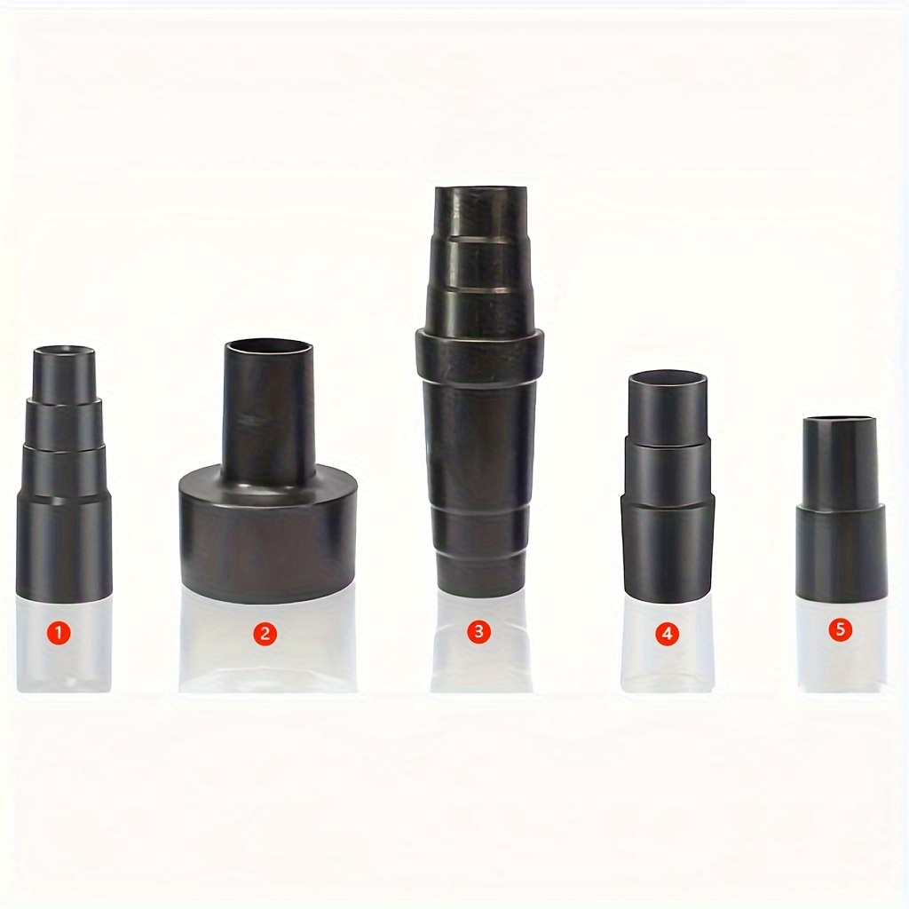 

5pcs, Universal Vacuum Hose Adapter Kit Reducer Accessory Kit Converters, From 3.81cm To 3.81cm, From 4.45cm To 3.25cm Dust Hose Port Adapters