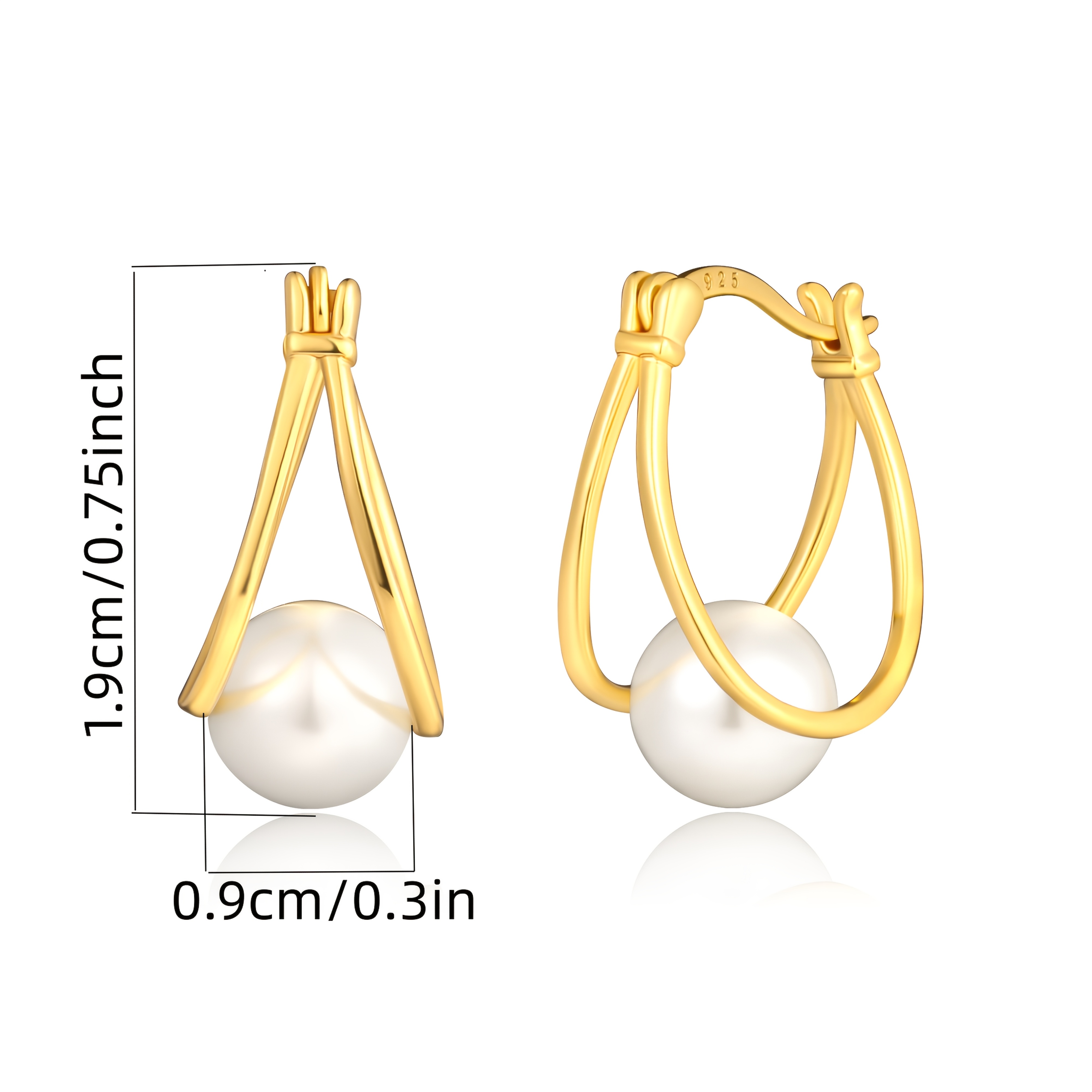 Image of High-quality 925 Earrings For Women, Perfect For Lovers. Elegant And Stylish Additions Make A Great Gift For Christmas, Valentine's Day, Or Birthdays, And A Box