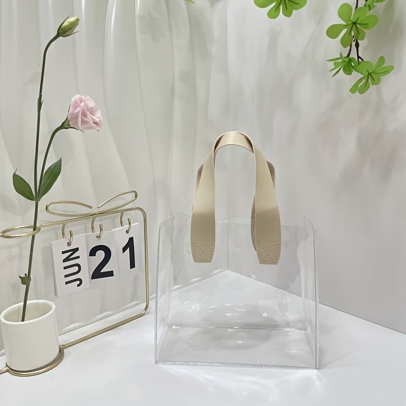 Transparent pvc tote bag hotsell