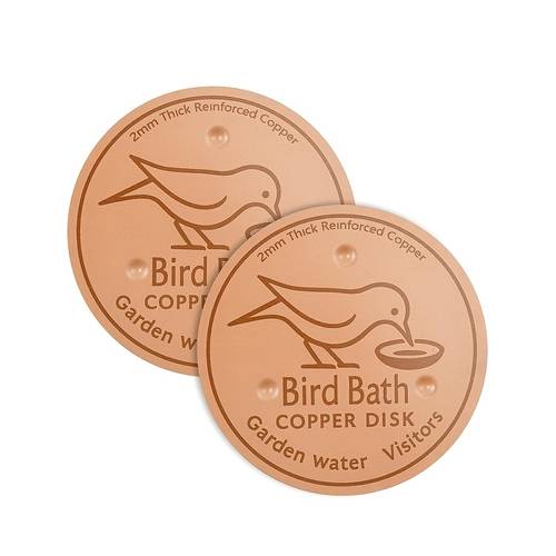bird bath purification disk pure copper water cleaner stable support all year round fits bird bath bowl