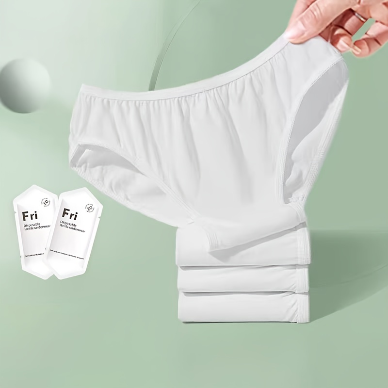 10pcs Women Disposable Cotton Underwear Travelling Postpartum