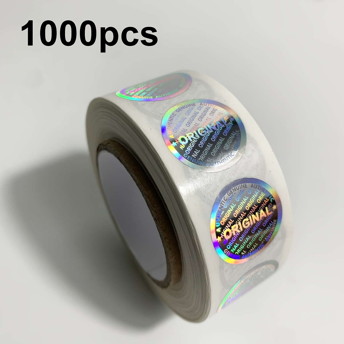 Image of Rolls Of Holographic Stickers In 500 Or 1000pcs, Featuring Original Tamper-proof Security Hologram Labels. Round Stickers Measure 20x20mm And Are Ideal For Sealing Gift Box Packaging