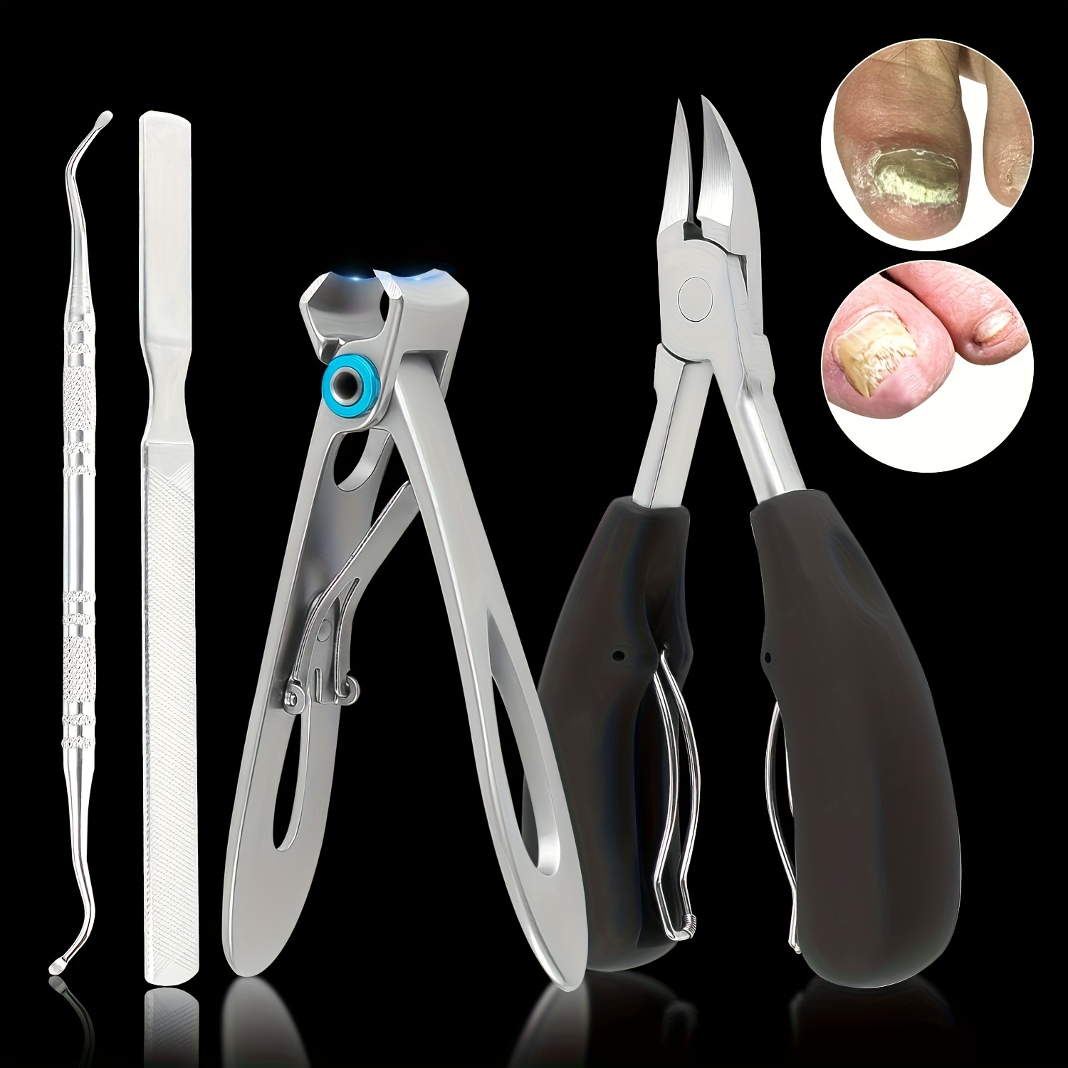 

Toe Nail Clippers For Toenails, Toenail Clippers For Nails Easy To Hold- Toenail Clippers For Seniors Toenails Labor-saving, Sharp Nail Clippers For Nails