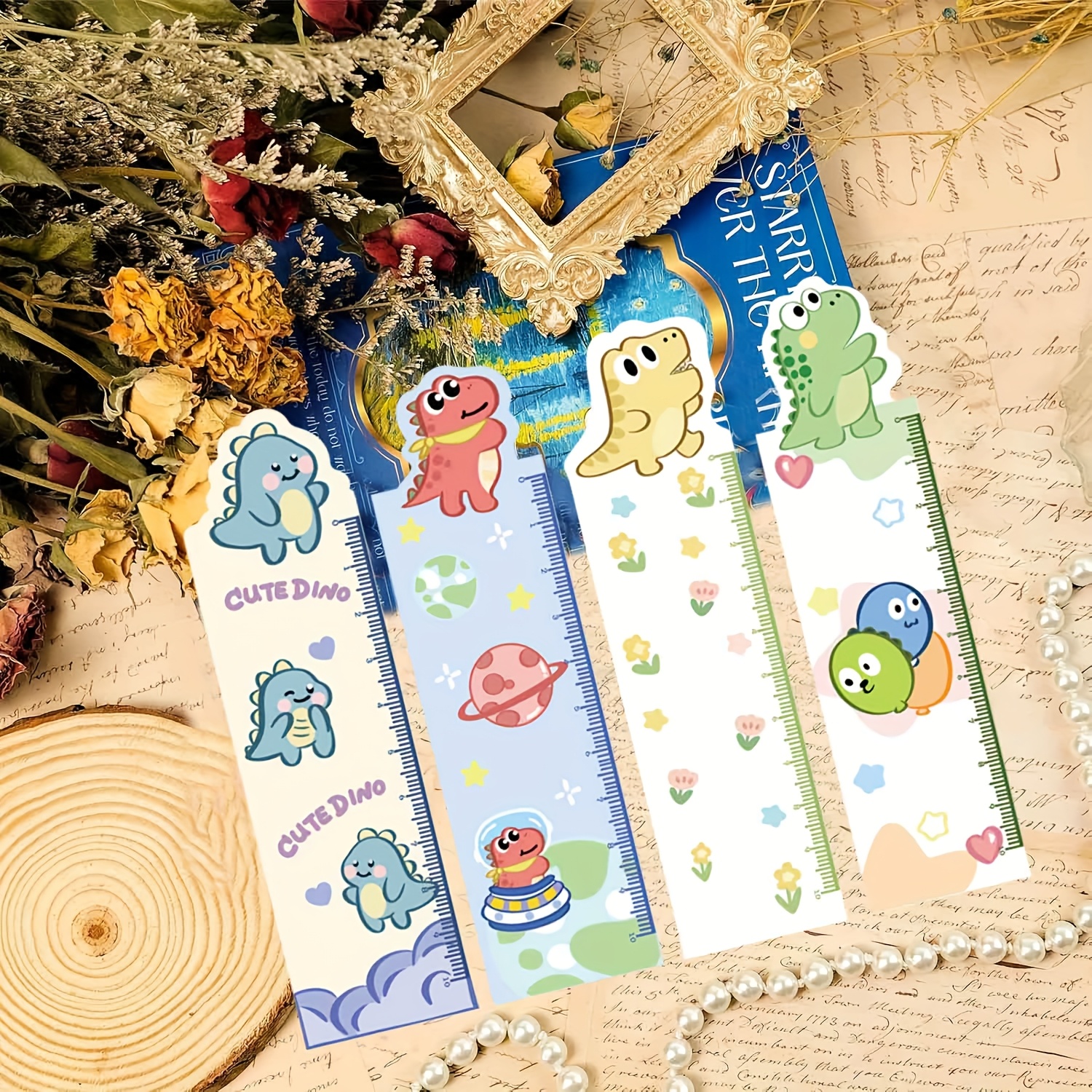 TEMU 30 Cute Dinosaur Bookmarks, Perfect For Decorating Books, Sketchbooks, Notebooks, And Other Bookmarks