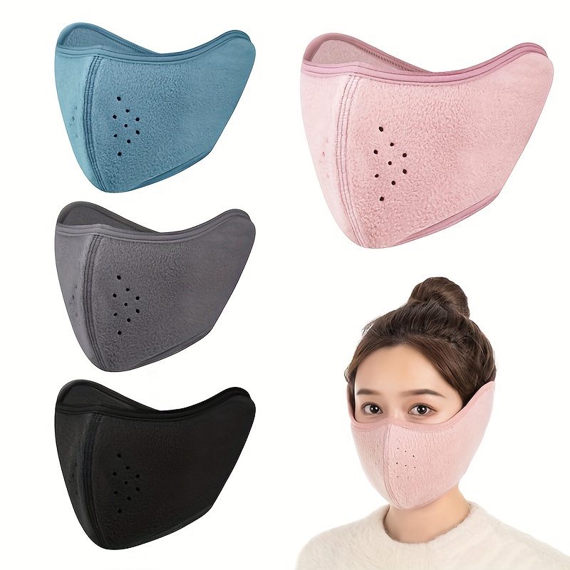 

Winter Face Mask With Ear Covers - 360° Full Coverage, Dustproof & Breathable Half-face Protection