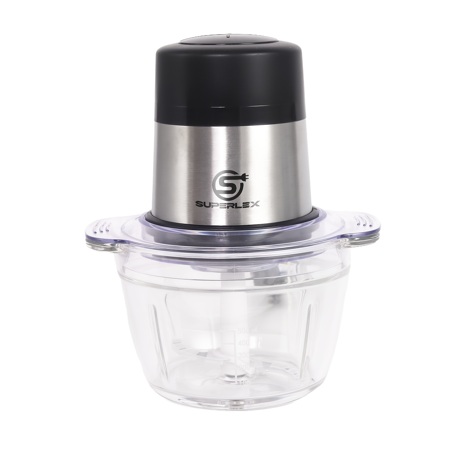 E-shop SUPERLEX Premium Mini-Zerkleinerer mit 300W Leistung, 1 Liter Schüssel, Klingen 2 Geschwindigkeiten – Ideal für Kräuter, Nüsse Gemüse – Kompakte
