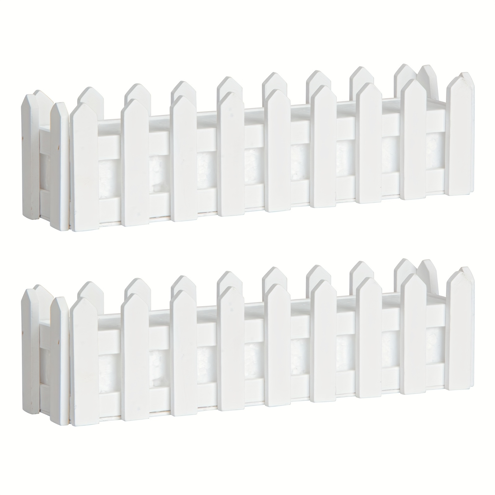 2 stuks Houten Kunstbloempot Omheining Plantenmand Container - Rustieke Decoratieve Plantenbak voor Binnen- en Buitentuin Decoratie Tuinieren Cadeau Huisdecoratie