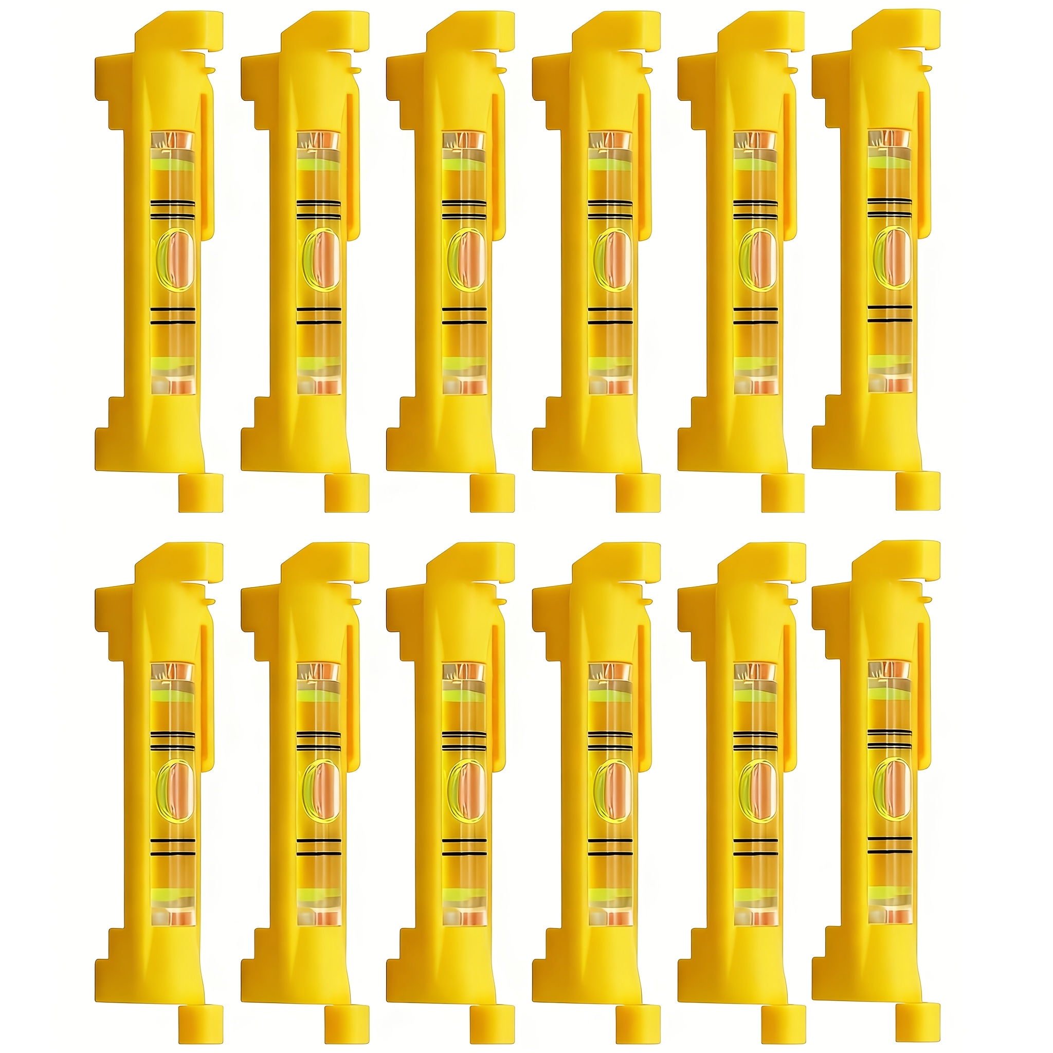 TEMU Lot de 12 niveaux à fil suspendu, mini-niveau avec fil suspendu, règle de nivellement de haute , règle d' multifonctionnelle