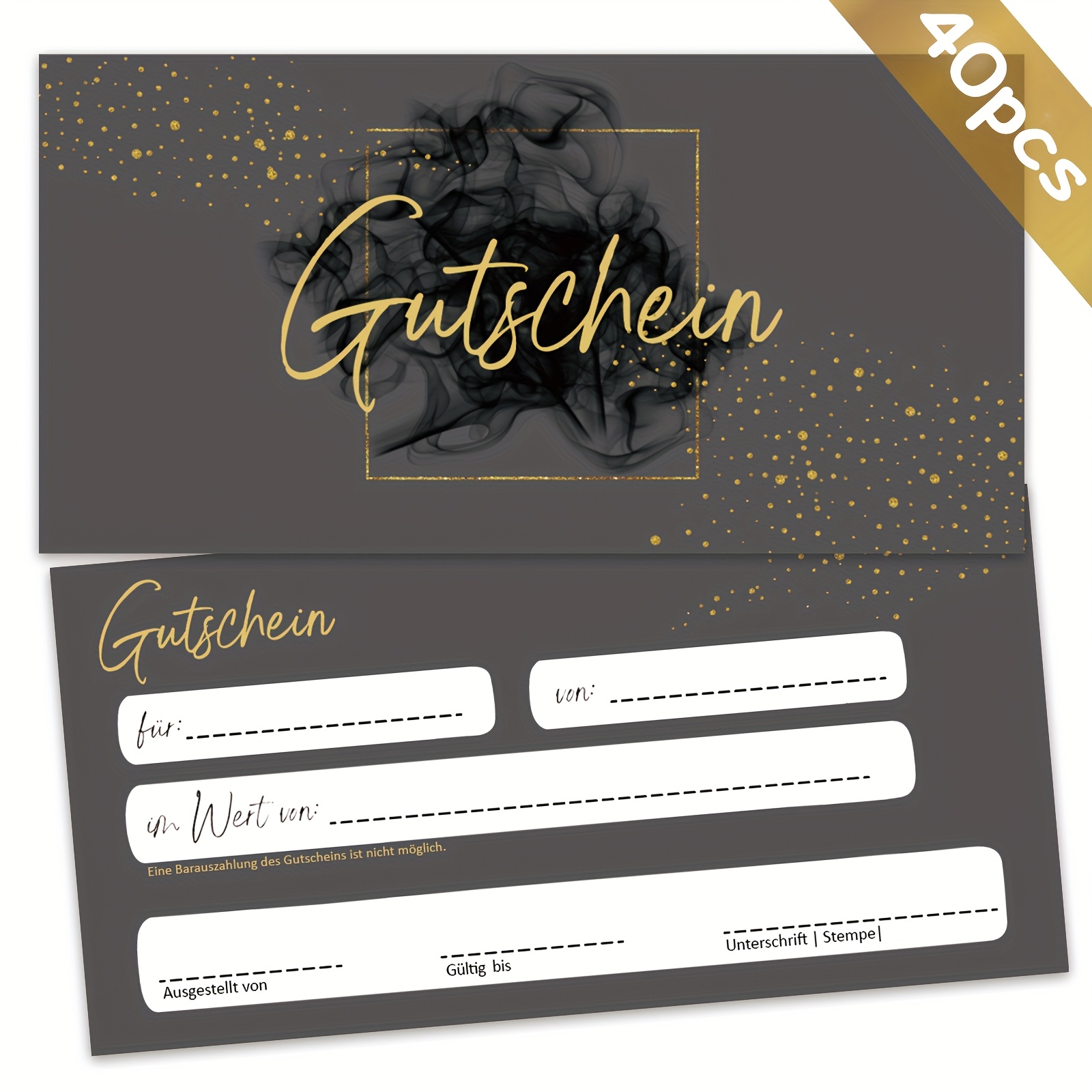 E-shop 40 leere Gutscheine für Sie zum Ausfüllen - Geeignet für hochwertige Geschenkgutscheine für Unternehmen, Geschäfte und Restaurants. Exquisite