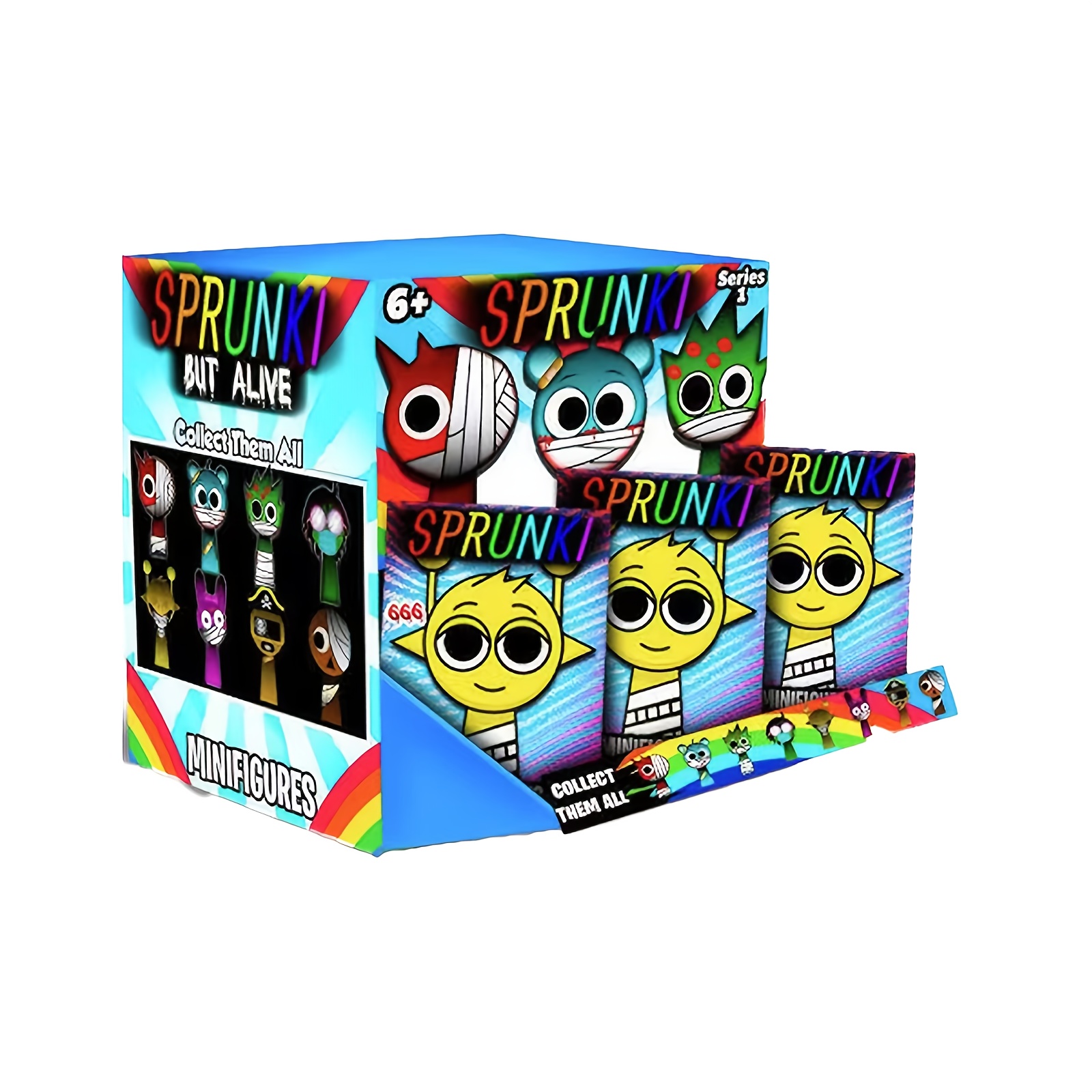TEMU Sprunki Action Figures Mystery Box,sprunki Mystery Box(3/5/10pcs)