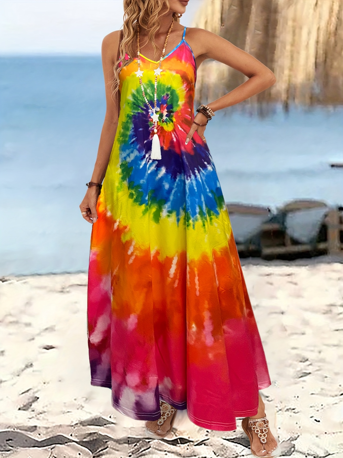 blue and yellow maxi dress Dulce Strapless Split Maxi Dress