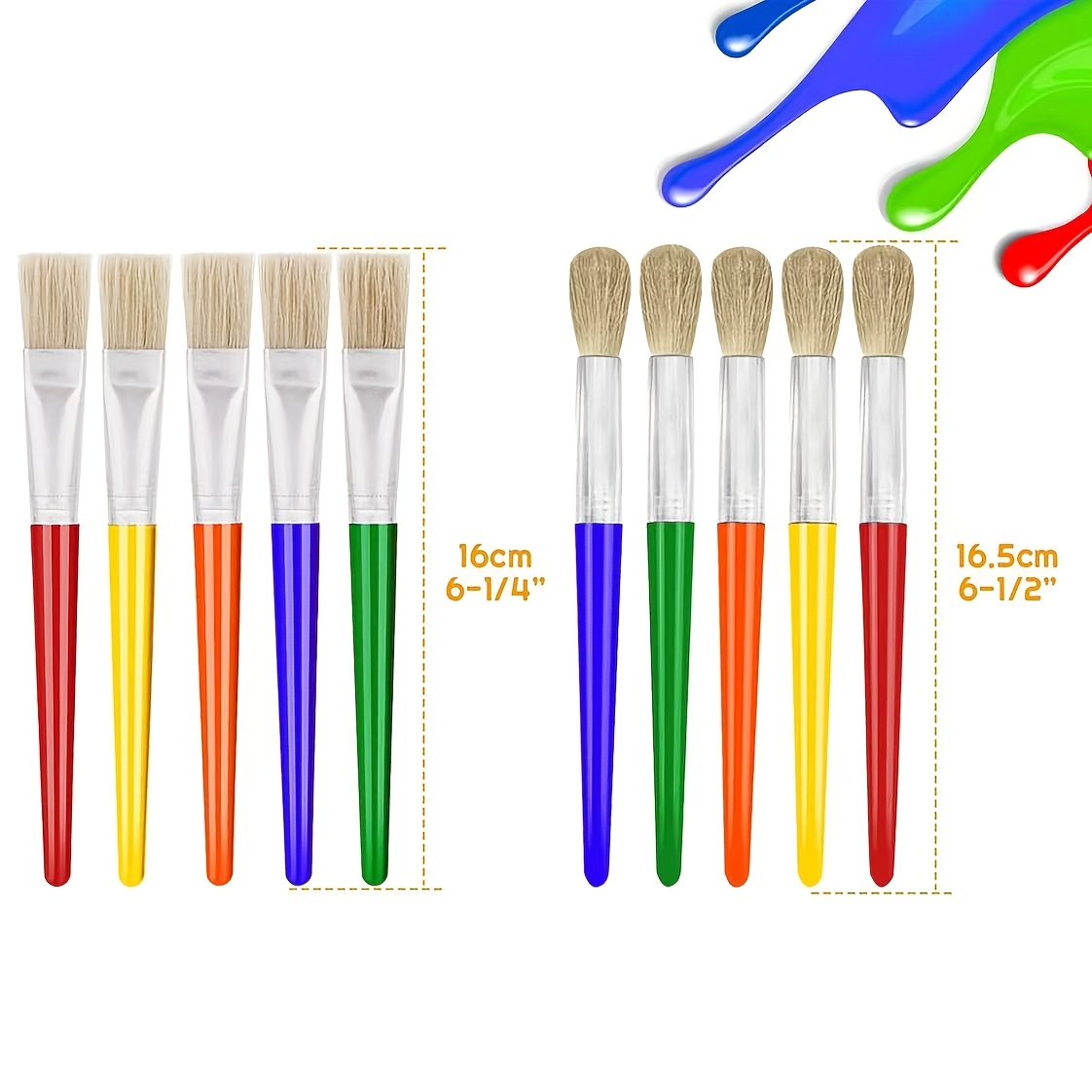 10pcs Multi-Functional Paint Brushes for Beginners
