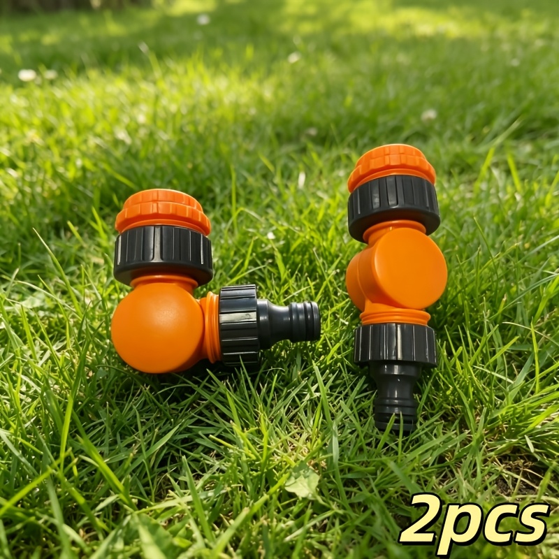 Image of 2pcs Universal Swivel Faucet Adapter, Rotatable And -free | Car Washing, Watering Plants, Anti- Hose Tool