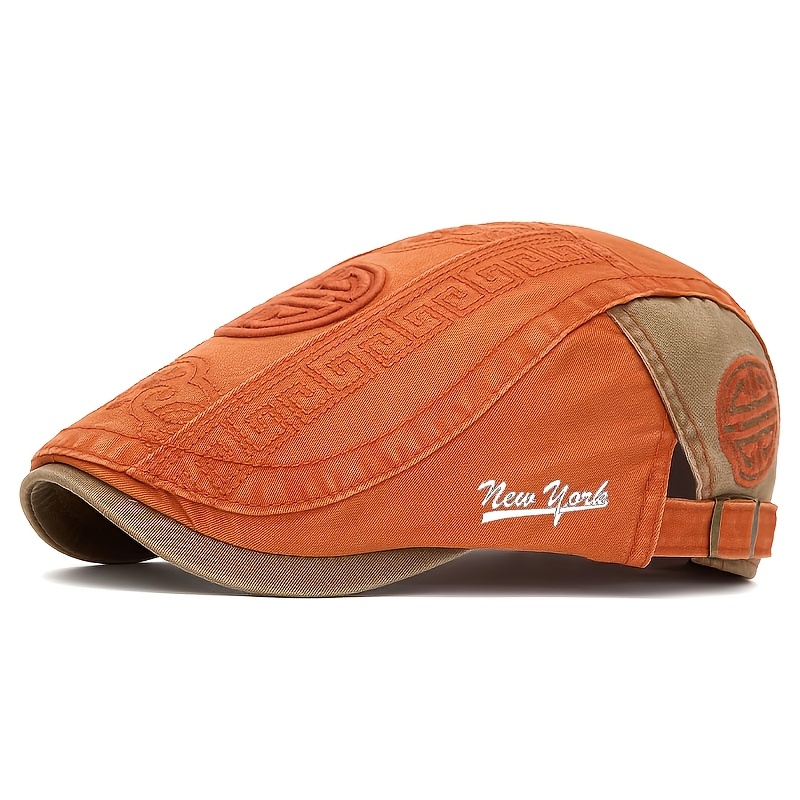 TEMU Retro Casual. , Daily Wear, Suitable For Festivals And Casual Outfits. Men's Hat Retro Hat Front-facing Retro Fashion Casual All-match Hat