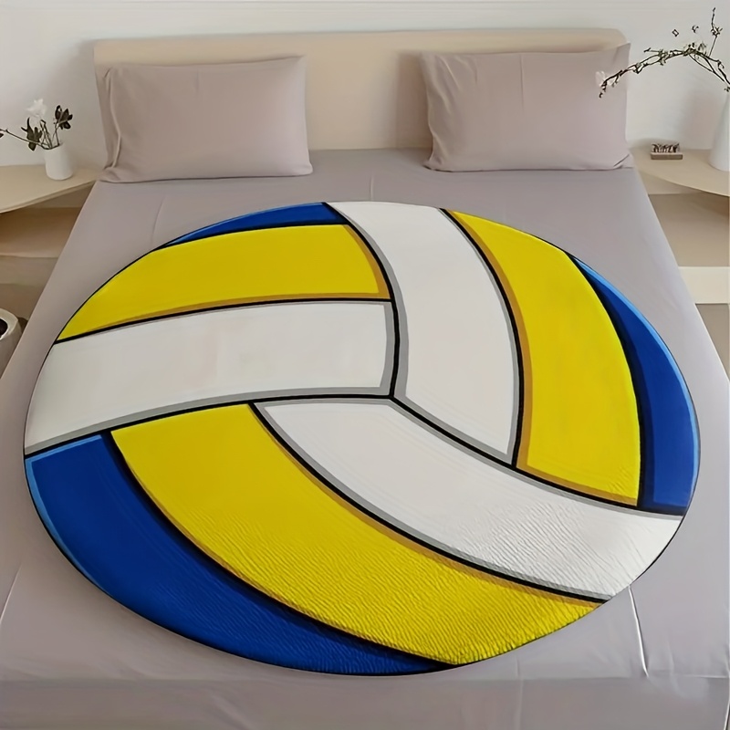 TEMU 1 coperta da pallavolo con stampa ad definizione, rivestimento in peluche, coperta e morbida da regalo per e biancheria da letto