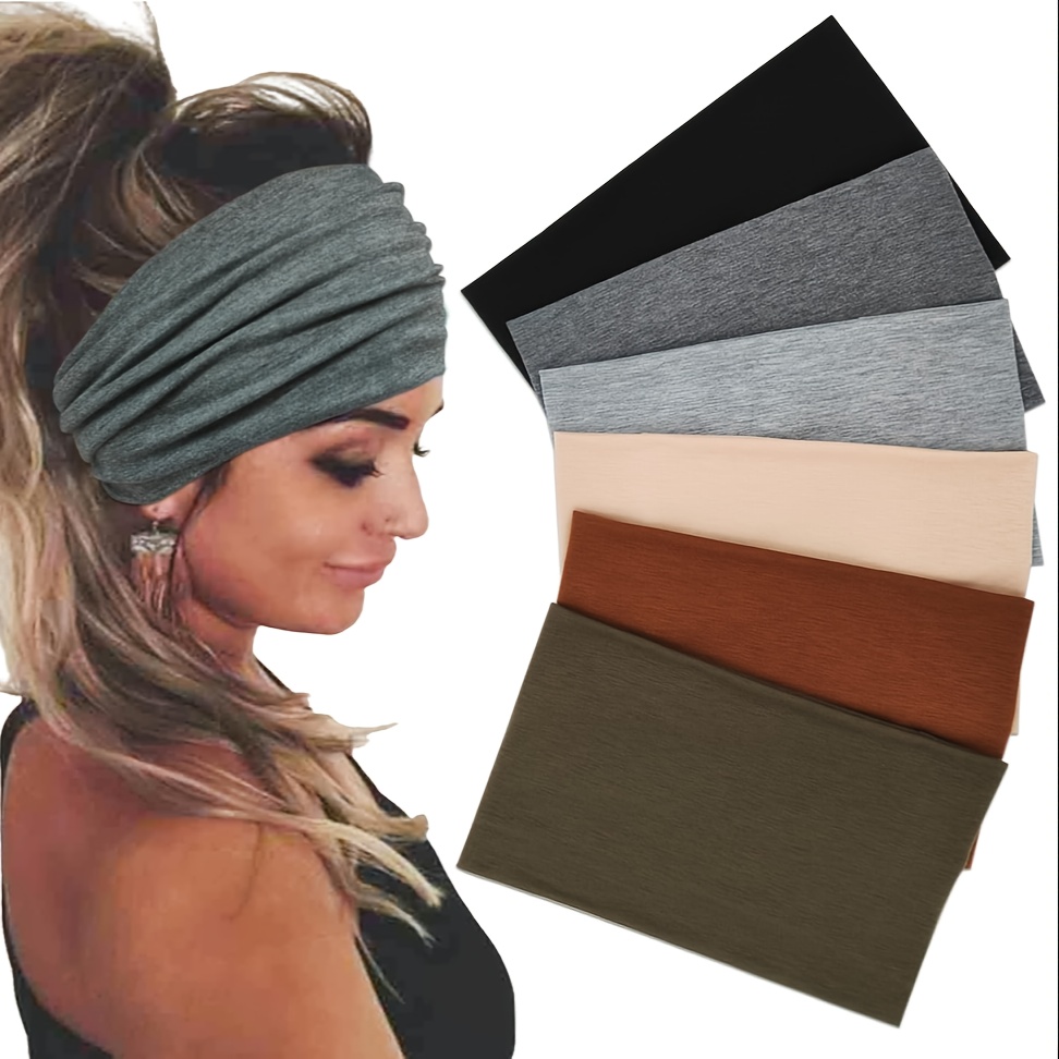 

Headbands For Women, Fashion Ladies Wide Head Bands Hair Band Knoted Turban Non Slip, Headband For Yoga, Running