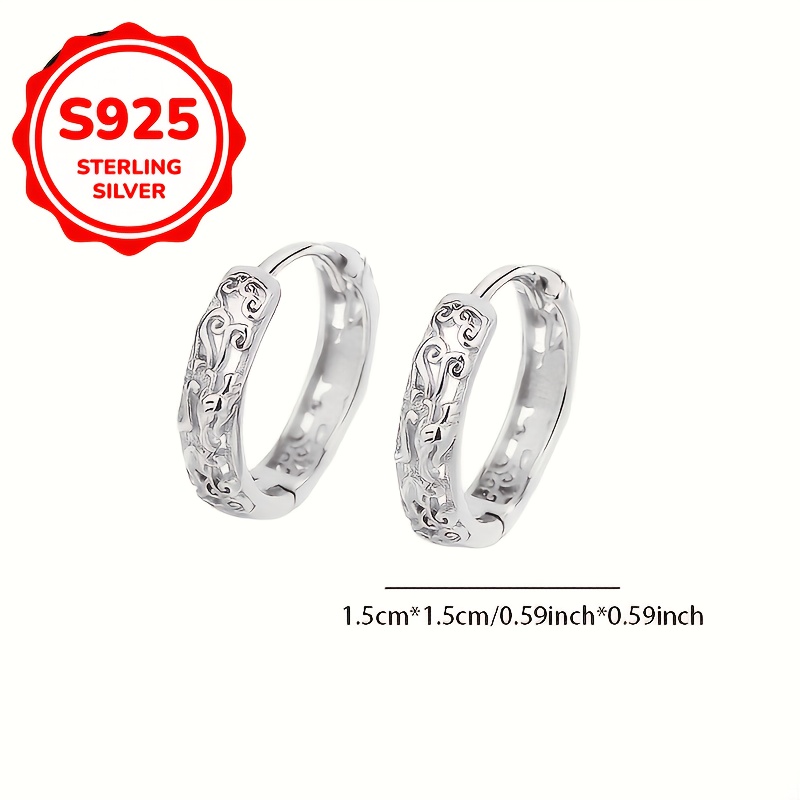 925 Silver Hypoallergenic Pixiu Earrings — Unisex Ear Cuffs
