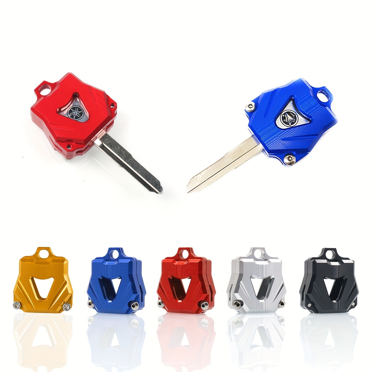 

Cnzerm Cnc Aluminum Alloy Key Shell - Vibrant , & Stylish For Motorcycles, Off-road Bikes, Electric Scooters & Pedal Assist Vehicles