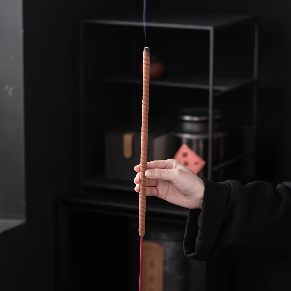 15pcs 4 hour large spiral sandalwood incense wood rich   aroma   air purifying 40  15in for home kitchen decor christmas halloween festive us details 3