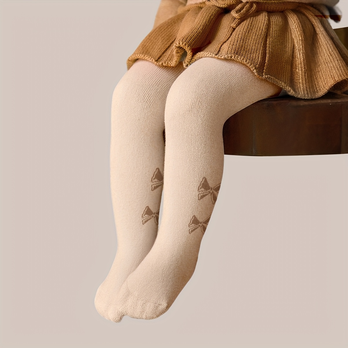 Image of 1 Pair Toddler Kids' Solid Color Tights Newborn Baby Leggings, Baby Toddler Leggings Socks Girls' Spring-autumn Tight Pants