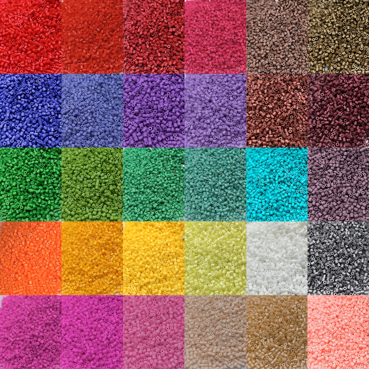 TEMU Kit de perles, Ensemble complet de 30 couleurs, 150G, Perles en verre de 1,8 à 1,, Bijoux artisanaux adaptés doux, rétro, nouveau style chinois,
