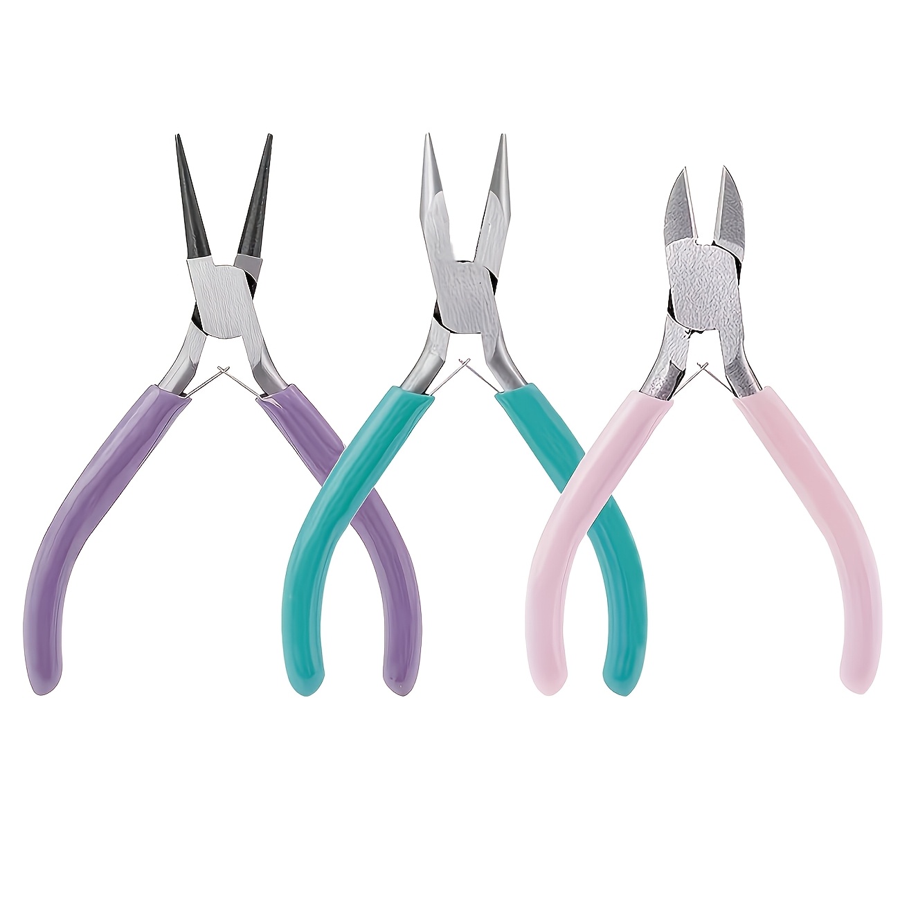 5/3/1pc Jewelry Pliers Tool Kit Includes Needle Round Wire Cutter And Curved Nose Pliers For Jewelry Beading Supplies Wire Wrapping Multifunctional Tools