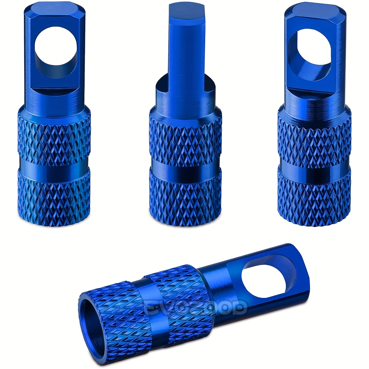 TEMU Nuovo Stile Tappo Perforato a Rete, in Set da 4, 4 Pezzi con Rimozione Nucleo Valvola, Copertura Antipolvere Valvola - Valvola Bici in di