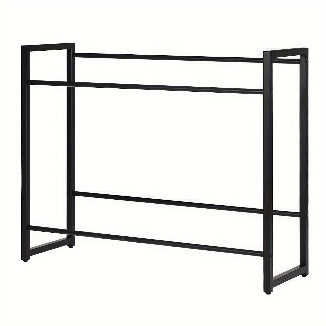 TEMU 1pc Of A Two-level Beverage Crate Rack, Of Holding 4 To 6 Beverage Crates, Sturdy Support And Maximizes Space , Constructed From Metal With Feet Designed For A Angle, Resistant To Rust And
