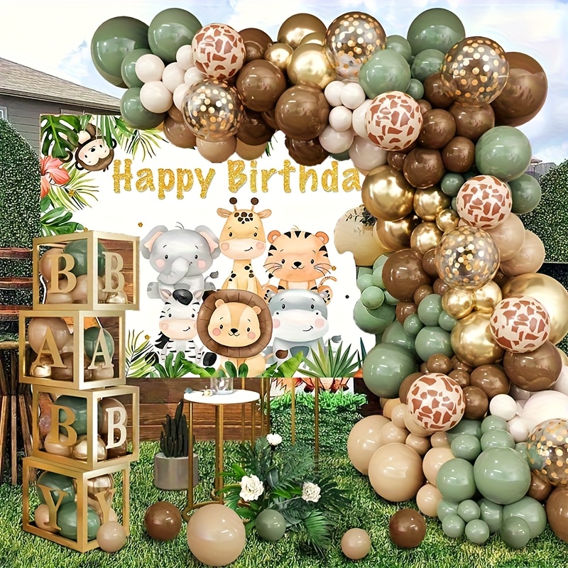 Animal Print Latex Balloons, Zoo Party Balloons, Zebra, Tiger...