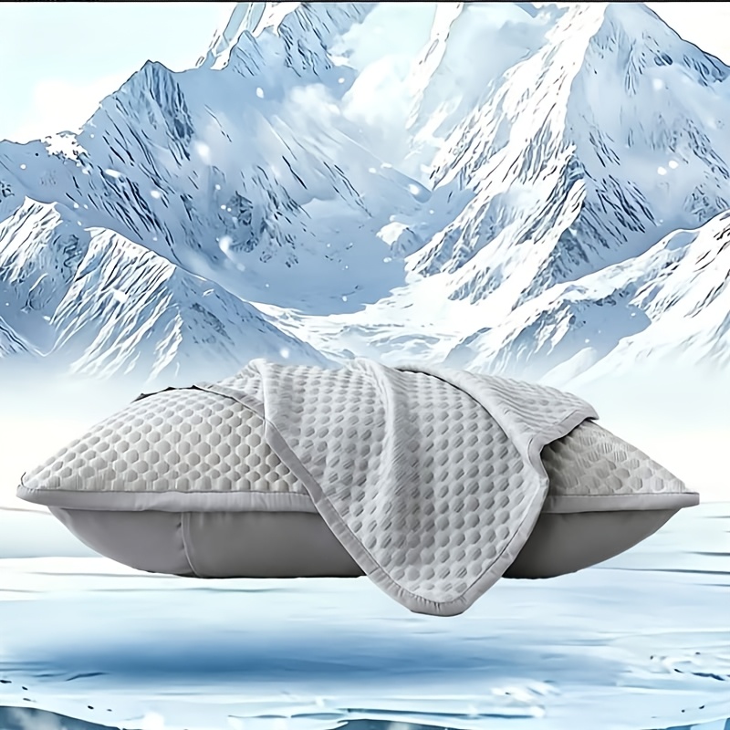 TEMU Cooling Fabric Pillowcase (core Not Included), Ideal For Hot Sleepers. Breathable And Cool, Essential For Summer. Comfortable And Skin-friendly