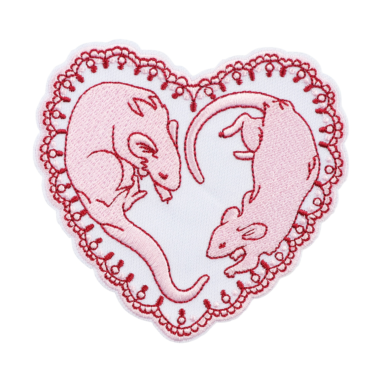 TEMU 1 Pink Hot Melt Glue Patch, Decoration Fabric Badge Accessory