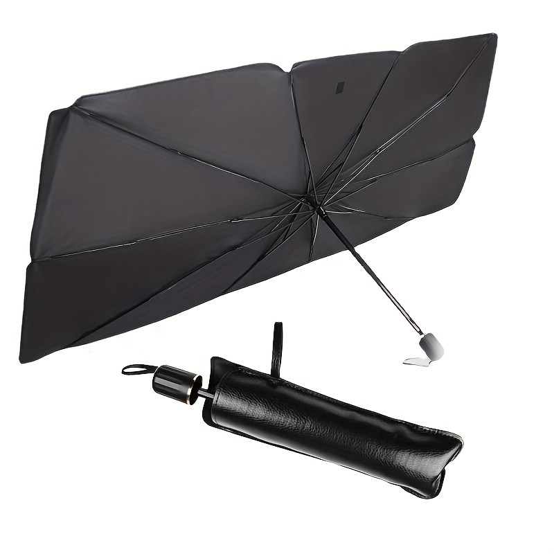 TEMU Car Windshield Sunshade Foldable Front Window Cover Visor Block Sun Shade Umbrella