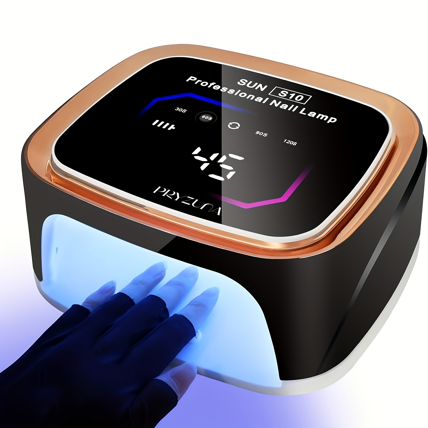 Rechargeable LED Nail Lamp with Automatic Sensing 36LEDS Cordless Nail Dryer for Gel Polish Professional Manicure Tool — Zaynora Luxury Marketplace