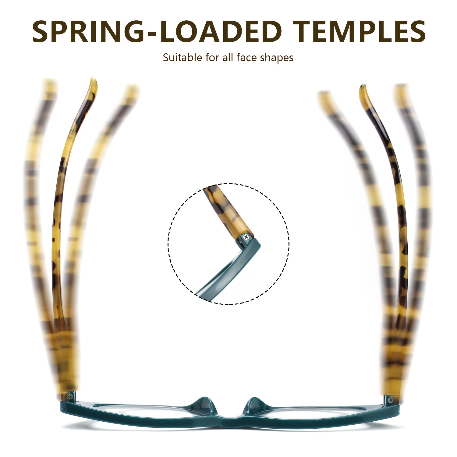 Small Frame Cat-Eye Reading Glasses with Eyeglass Case