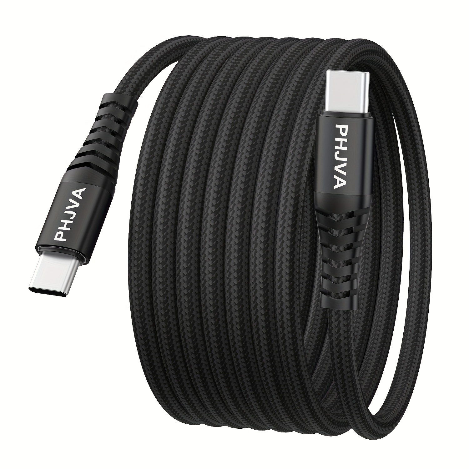 Image of Phjva 60w Max Usb-c To Usb-c Fast Charging Data Cable, For S25 23 S22 S21 For Huawei Oppo Vivo Phone Usb-c Port Devices, For Iphone 15/16/17 Pro/plus/pro Max, For Macbook Ipad