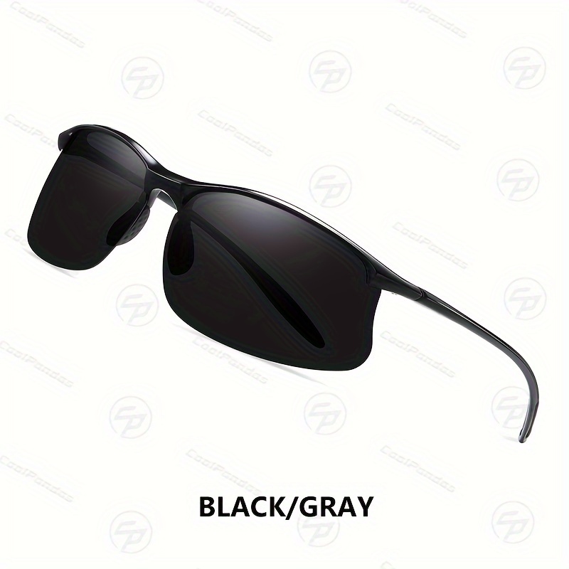 Image of 1pc Coolpandas Men's Polarized Sunglasses With Tr90 Rimless Frame, & -glare Suitable For, Fishing, Driving, Outdoor, Stylish Gift For Birthday, Christmas, Daily Accessories