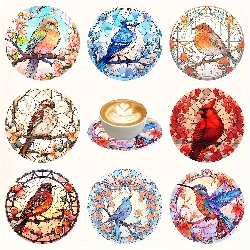 

[customer ] 8pcs Hummingbird Wooden Coasters Set - Heat-resistant, Home, Cafe & Themed Parties - Fits Car & Racing Cups - Unique Gift Idea