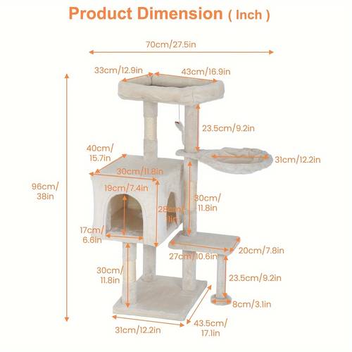 space saving multi layer cat tree tower with durable scratching posts comfy play platform ideal for apartment cats in multiple colors