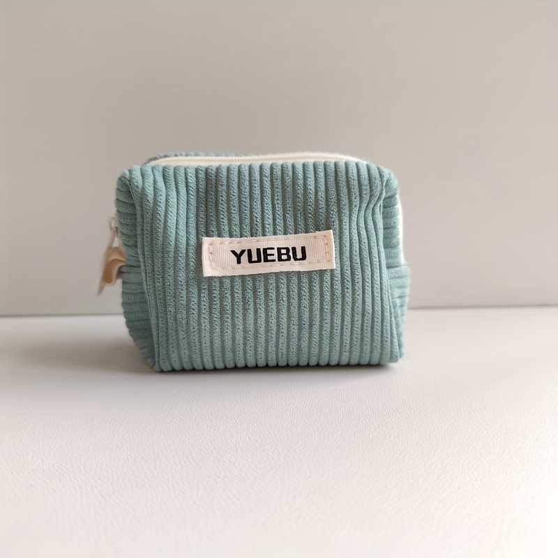 Image of A Soft Corduroy Pouch, A Portable Travel Makeup Bag, A Multifunctional Storage Bag, A Coin Purse, A Small Wallet, And A Headphone Case, Making For A Little Gift.