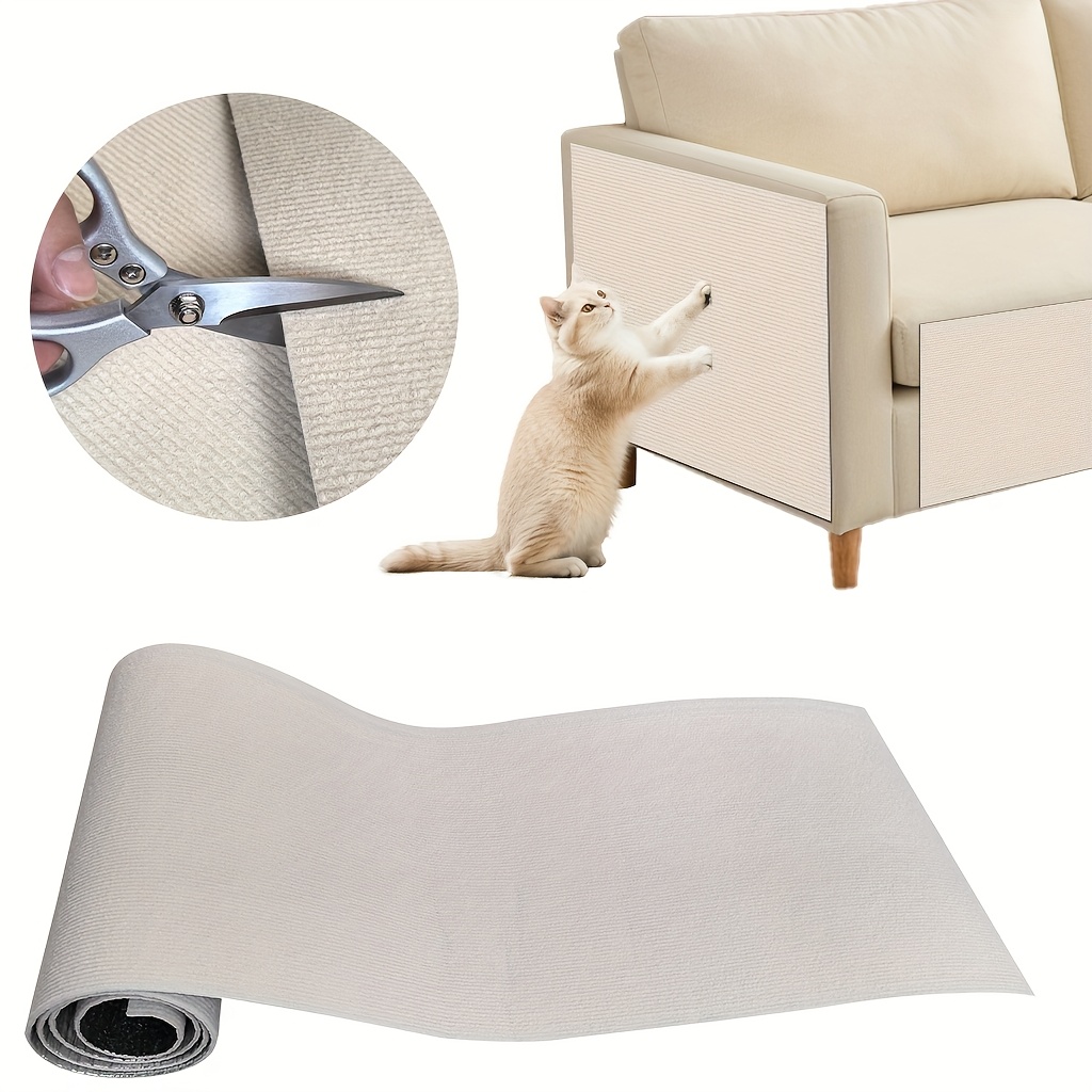 TEMU 【室内猫用】猫 爪とぎ マット 自己粘着 耐爪 フェル 壁や家具用 ポリエステル素材 - マルチサイズパック 多用途で耐久性のある猫 爪とぎボード インタブ ペット 猫 マット ペット用品