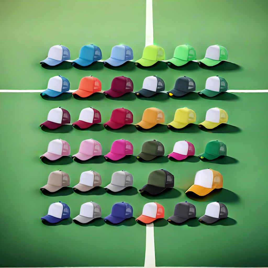 

36 Pcs Trucker Hats, Stylish Sports Hats