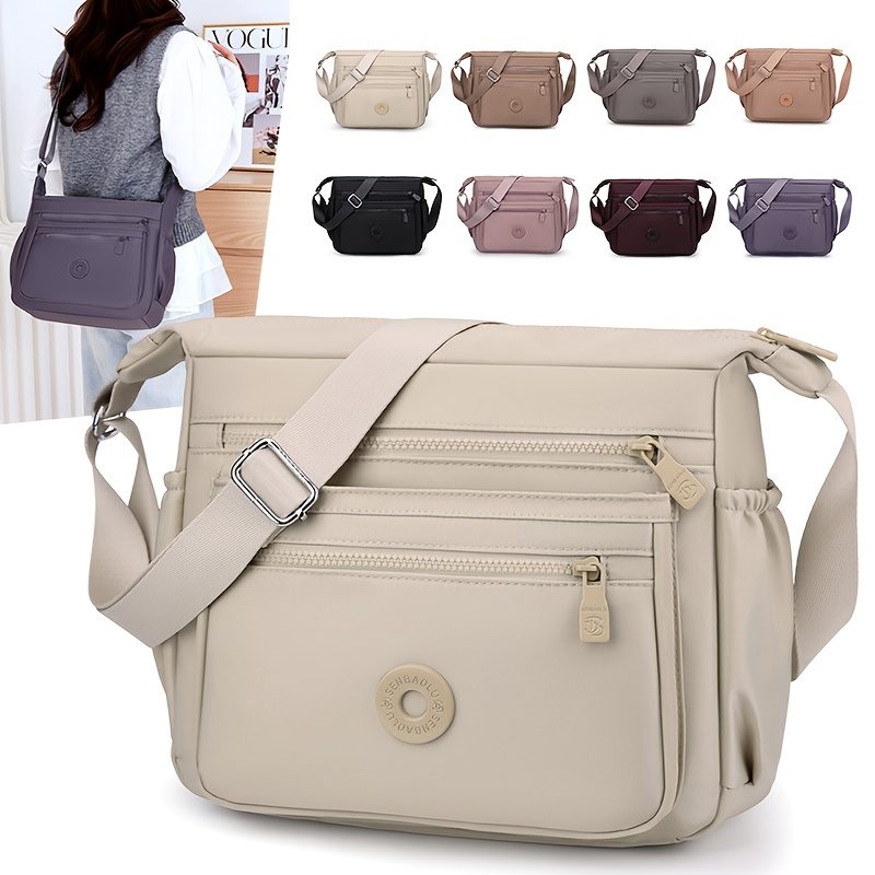 casual nylon womens shoulder bag multi layer multi pocket lightweight and practical travel womens crossbody   and portable high quality womens handbag suitable for gifts commuting daily   vacations etc Product details 0