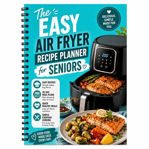 air fryer recipe coil suitable for seniors easy ingredients for preparation a5 size air fryer teaching and recipe record book monthly food planning reference easy to make style dishes
