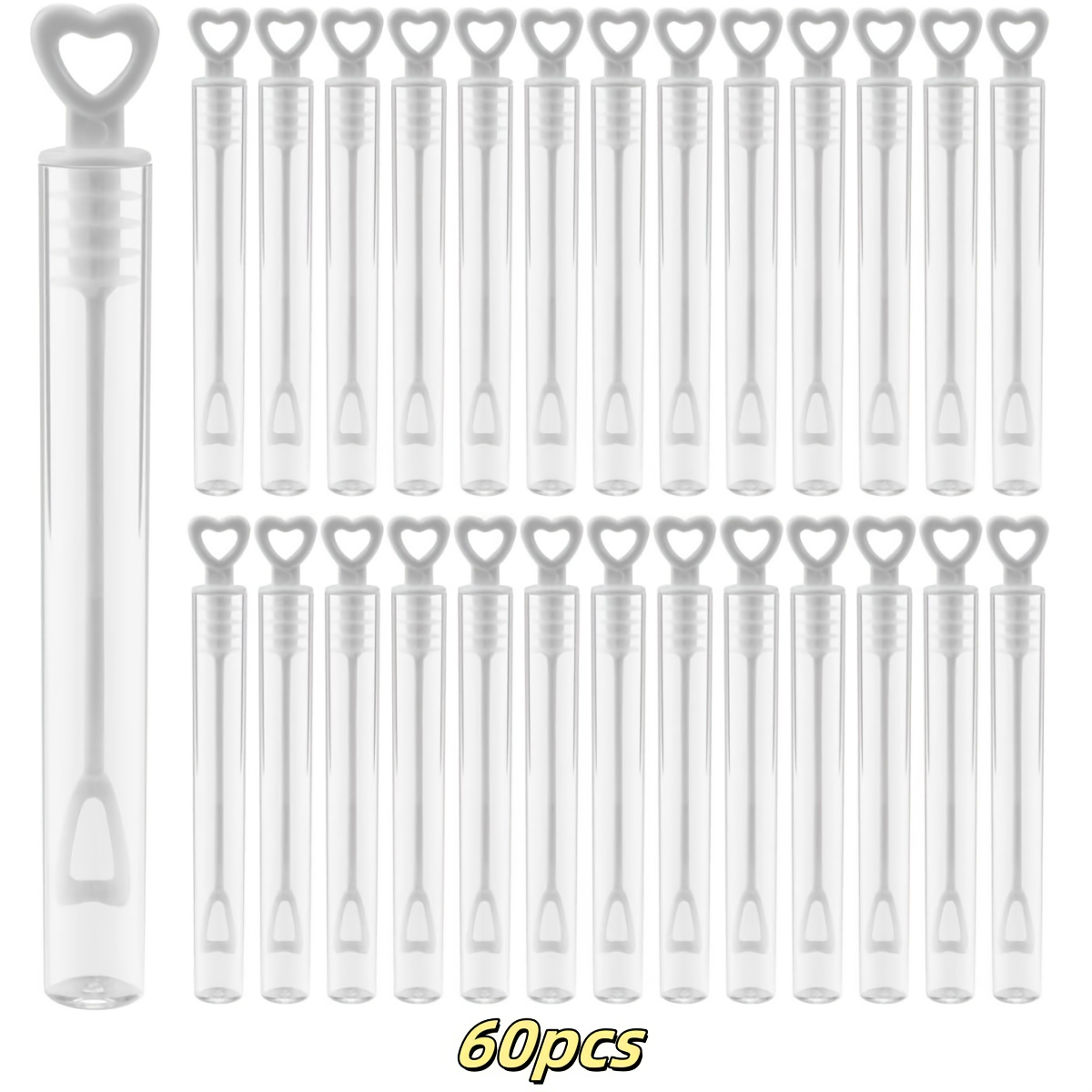 

60-pack Wands, Diy Stick Tubes, No Liquid Needed, Valentine's Day, Weddings, Party Favors, Festival Gifts, Electricity-free Fun