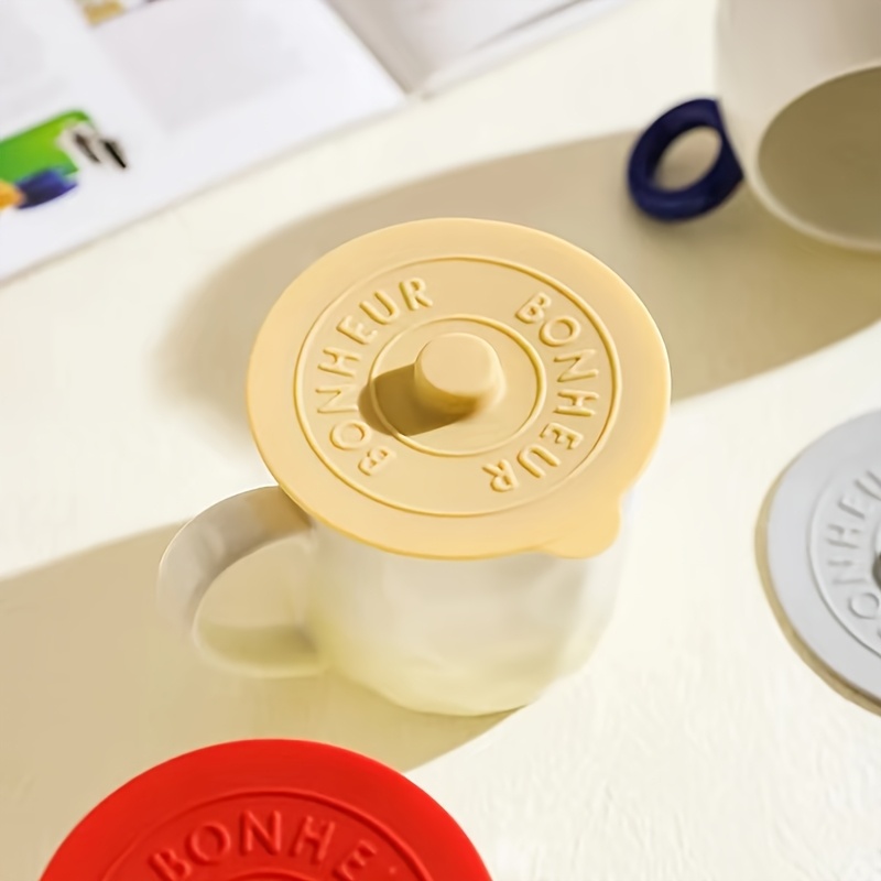 set 3 4 silicone cup lids universal round food grade lids - Temu