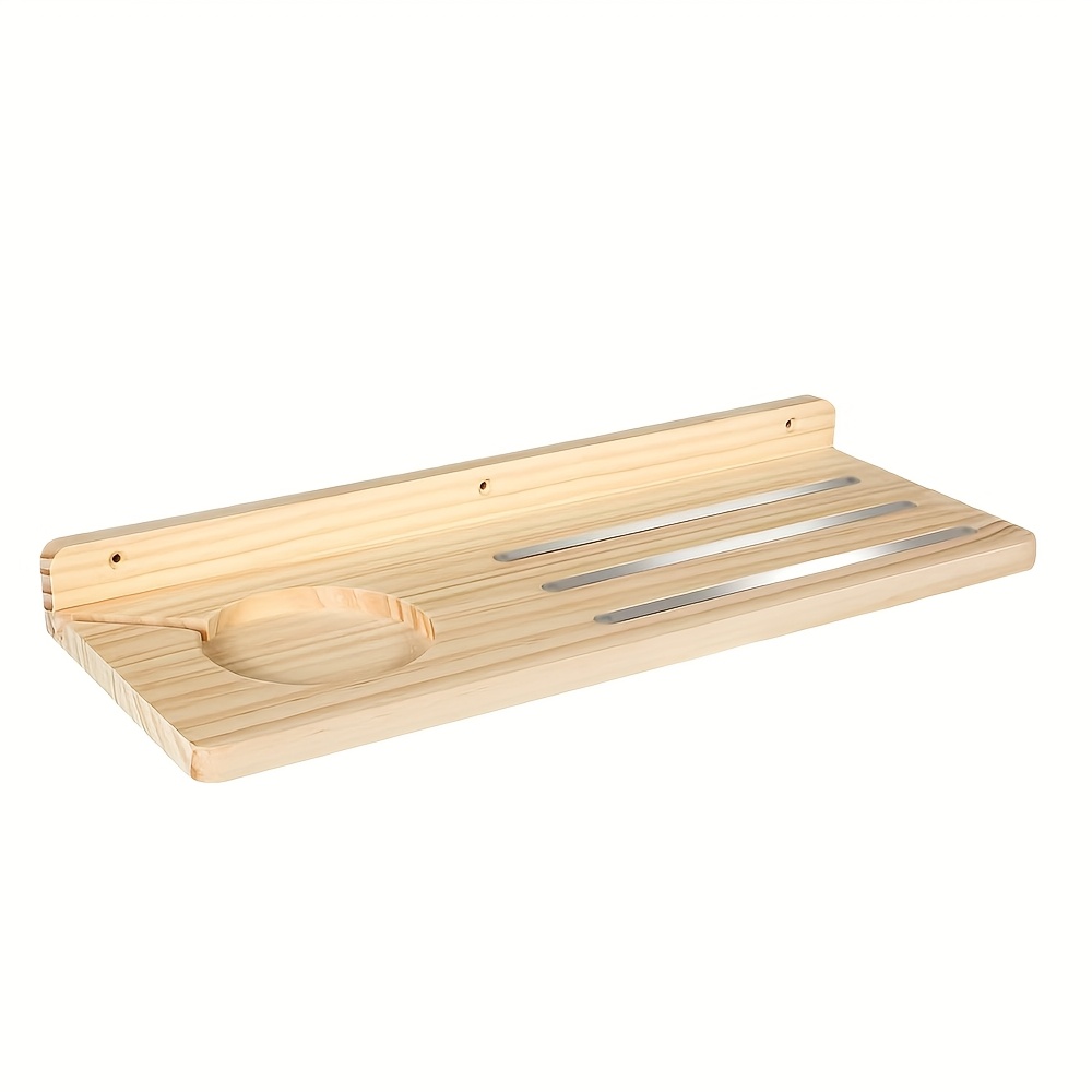 Image of Wooden Audio Display Rack, Hand-held Doll Storage Rack, Magnetic Shelf, Character Storage Organizer, Portable Wooden Display Rack, Suitable For Home, Bedroom, Office